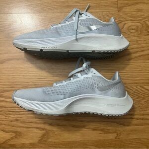 women’s nike air zoom running sneakers in grey